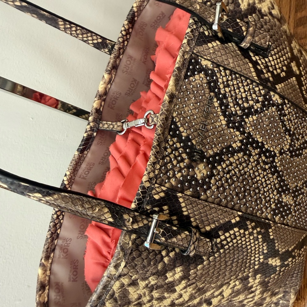 Michael Kors Python Pattern Tote - image 3